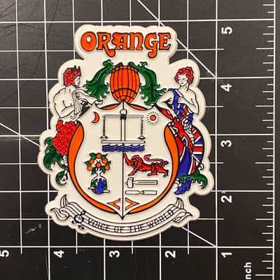 Genuine Orange Amps Logo Badge - NOS image 1