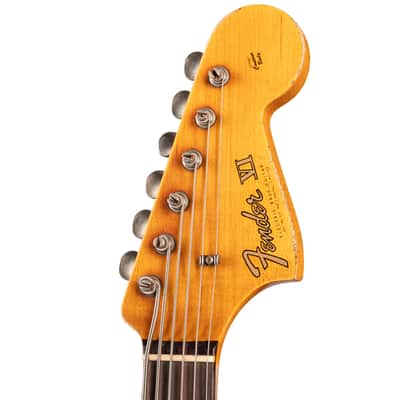 Fender Custom Shop 1962 Bass VI Super Heavy Relic Super Faded Ocean Turquoise (386) image 4