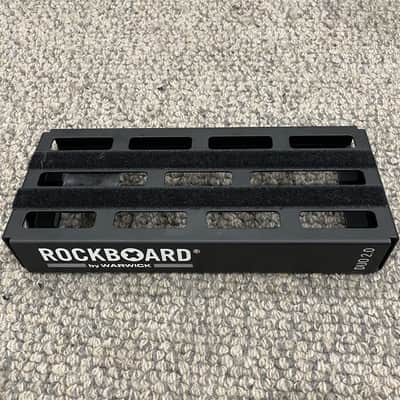 Rockboard DUO-2.0-B Pedalboard with Gig Bag 2018 - 2022 - Black image 1