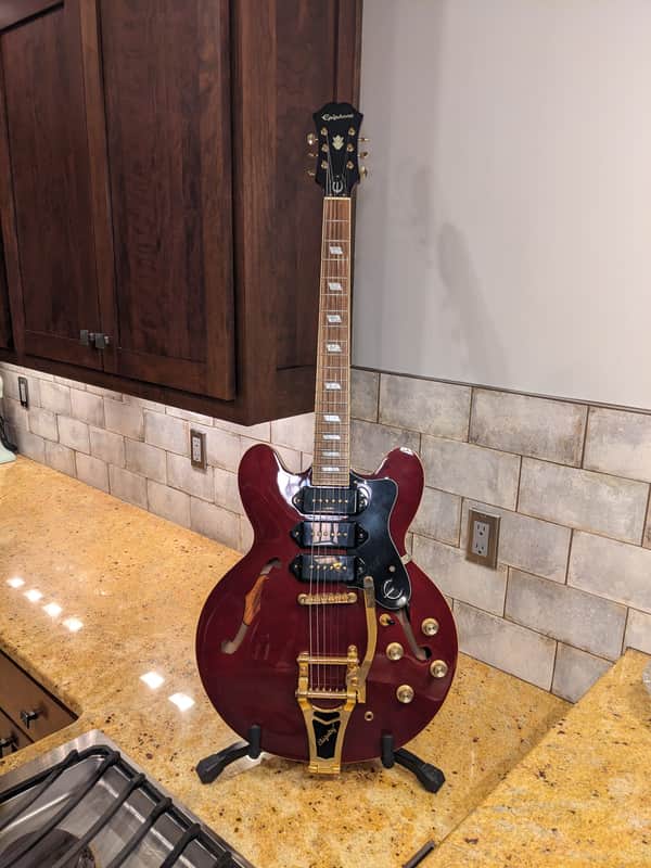 Epiphone Riviera Custom P93 2011 - 2019 - Wine Red image 1