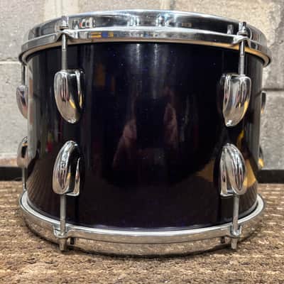 Vintage 1966 Slingerland Tom Drum 8 x 12 Blue Sparkle image 1