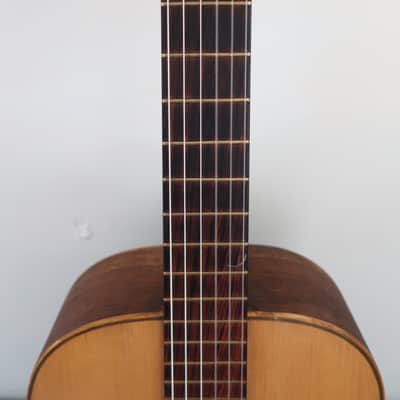 Vintage 1980-1990s Unknown Handmade Classical Acoustic Guitar Excellent Condition Lovely Shape Chunky Neck Clear Tone Finest Woods Ladder Braces WOW Original On par With Yamaha Yairi Washburn Alvarez Guild image 3