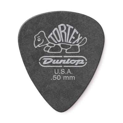 Dunlop 488R.50 Tortex® Pitch Black Standard Guitar Picks 72 Pack image 3