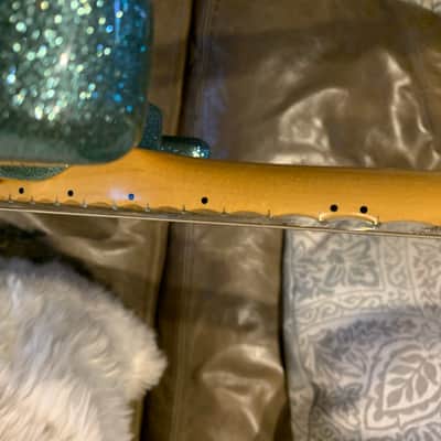 Fender Crazy Rare-Custom Shop  7 String Stratocaster 'Alex Gregory' Blue Sparkle image 12