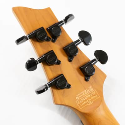 Schecter C-1 Standard Electric Guitar - Black Fade Burst Burl image 11