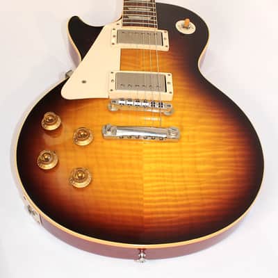Gibson Custom Shop '59 Reissue • Lefty • 2008 • R9 • VOS • Tobacco Burst Flame Top image 6