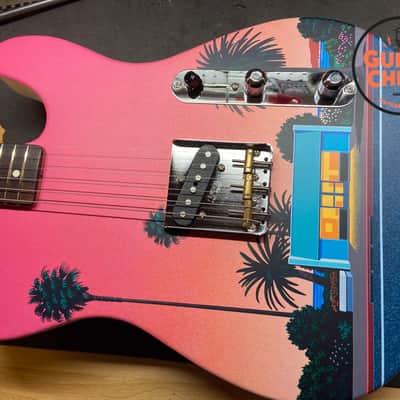 Fender MIJ Art Canvas Esquire 2022 - Hiroshi Nagai No. 2 (Pink Sunset) image 10