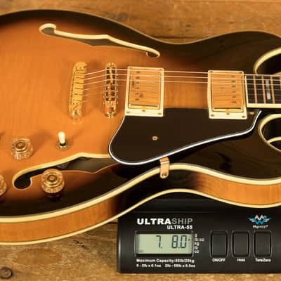 Ibanez JSM10 John Scofield Hollow Body - Walnut - Vintage Yellow Sunburst image 8