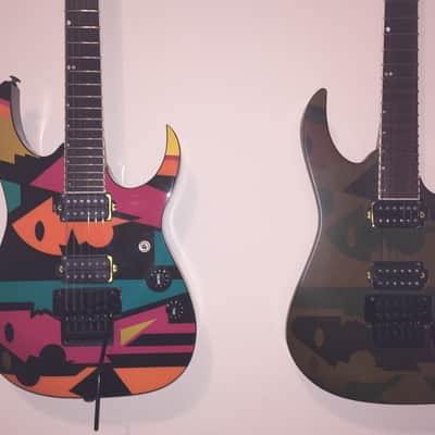 Ibanez JPM P4 Petrucci 90's Camo Picasso image 12