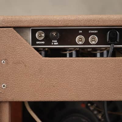 1962 Fender Super Amp 6G4-A Brown 2x10 Combo Amp w/ Flight Case #59038 image 14