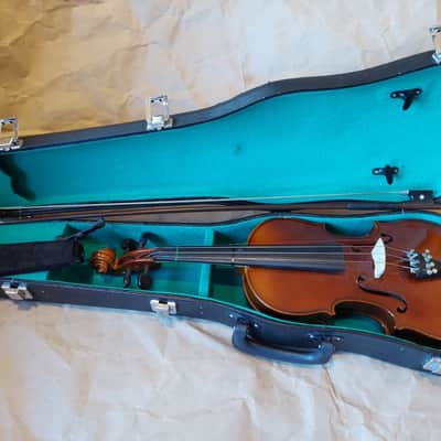 Josef Lorenz Luby Schonbach size 3/4 violin, Czech, Glasser Bow image 1