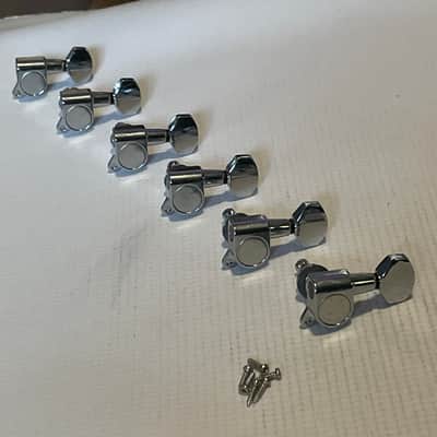 2020's Kramer Baretta Series GOTOH Style 6 In Line RH Chrome Tuners Tuning Pegs image 2