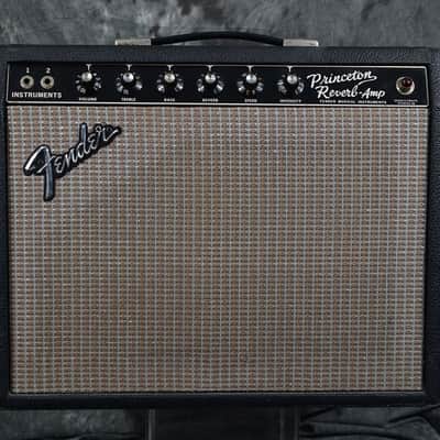 Fender Princeton Reverb Combo Vintage 1967 Blackface Freshly Serviced w FAST Same Day Shipping image 2