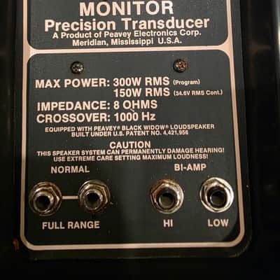 Peavey 1245-M Floor Monitor - 12" Black Widow Speaker image 1