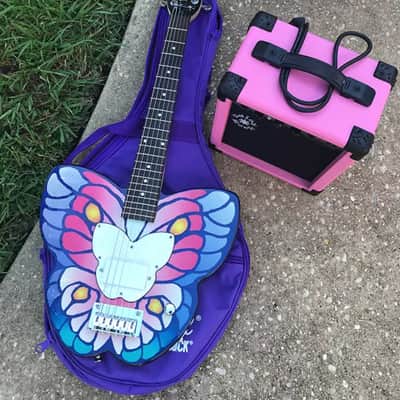 Daisy Rock Debutante Butterfly Short Scale Fantasy Electric Guitar