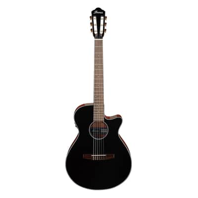 Used Ibanez AEG50NBKH AEG Acoustic Guitar - Black High Gloss image 2