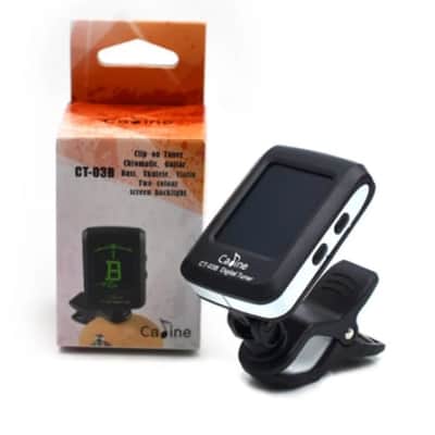 Caline CT-03B Guitar Clip-On Tuner Electronic with Digital LCD display, Black image 3