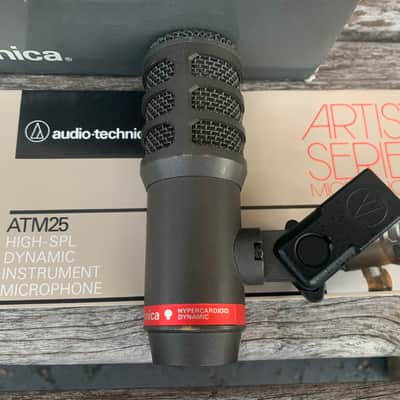 Audio-Technica ATM25 Hypercardioid Dynamic Instrument Microphone 2000s - Dark Gray image 3