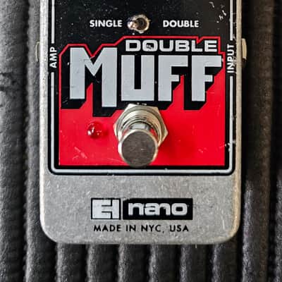 Electro-Harmonix Double Muff Nano Fuzz 2010 - 2020 - Black / Red / Metal image 2