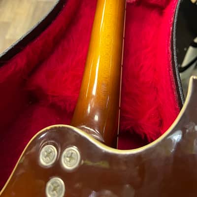 Harmony H-35 “Batwing” Electric Acoustic Mandolin 1972 - Sunburst image 21
