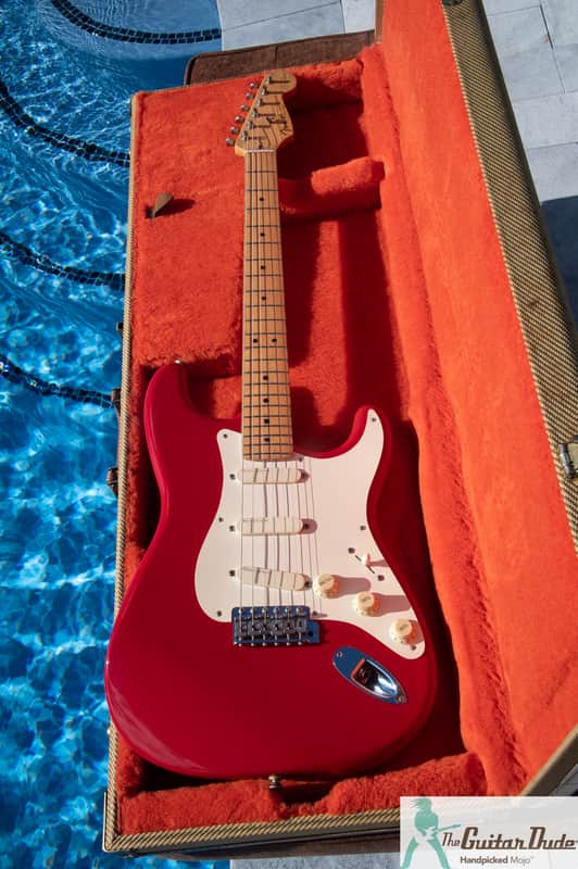 1995 Fender Eric Clapton Artist Series Stratocaster with Lace Sensor Pickups - Rare Torino Red - Yamano Export w COA - Pro Set Up! (Perfect Frets/Action/Intonation) image 1
