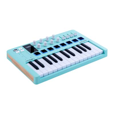 Arturia MiniLab 3 Compact MIDI Keyboard Controller with 25 Keys, RGB Pads and USB DAW Integration (Special Edition, Aquamarine) image 1