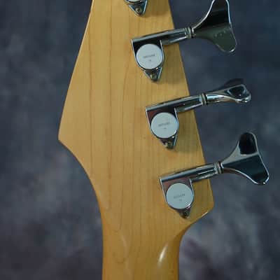 Fender 5 String Jazz Bass Active Electronics Gigbag 1990 Candy Apple Red image 5
