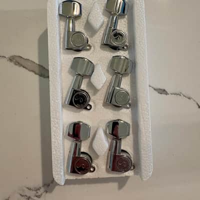 Schaller M6 Mini 6-In-Line Chrome Tuners Machine Heads Made in Germany w/ Box image 3