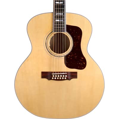 Guild F-512e Maple Blonde USA Acoustic Electric Guitar, Natural image 1