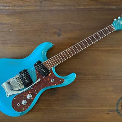 Mosrite of California Guitar, The Ventures '65, RARE, Marine Blue, 1990’s, OHSC image 3