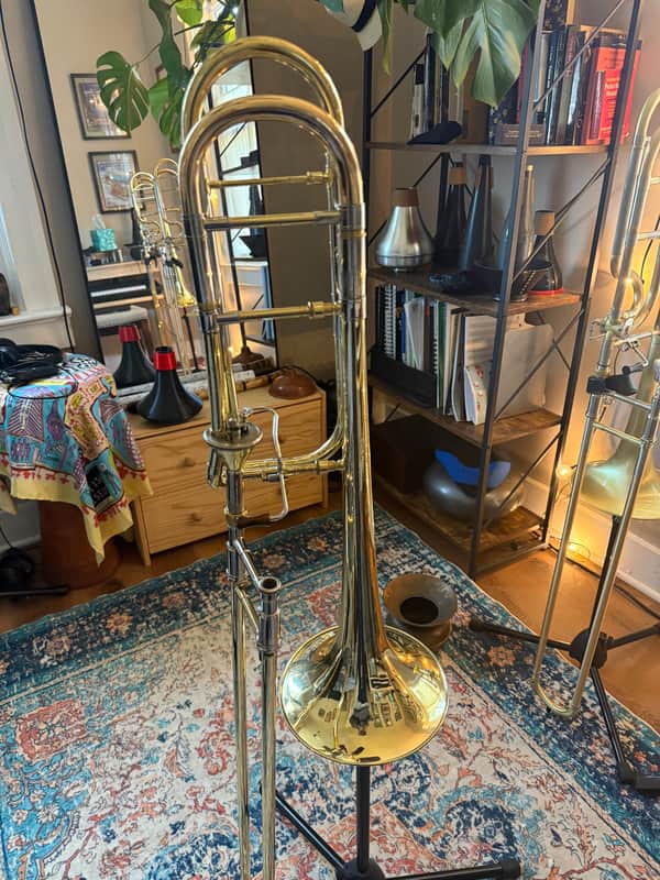 Edwards T350, Custom Tenor Trombone 1990's - Yellow Brass image 1