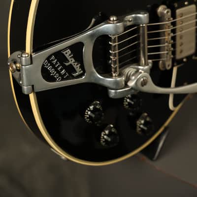 1957 Gibson Les Paul Custom Black w/original Bigsby + "Fretless Wonder" HANG TAG image 13