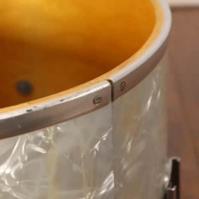 Slingerland 9x13" Concert Rack Tom Drum White Marine Pearl Vintage 1970's #2 image 10
