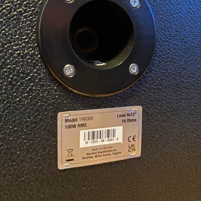 Marshall 1960BX 100-Watt 4x12" Straight Guitar Speaker Cabinet 1990 - Present - Black image 8