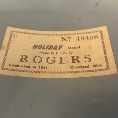 Rogers 8x12" Holiday Tom 1960s - Blue Onyx image 8