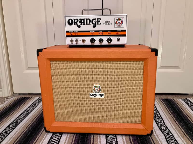 Orange Tiny Terror JJ/Tung Sol Head + PPC112 Cab image 1