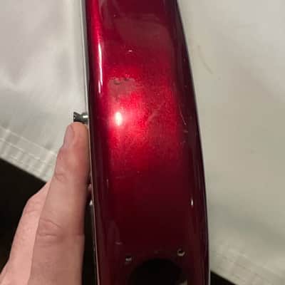 1983 Matsumoku Era Made in Japan Kramer Focus 2000 Candy Apple Red Guitar Body Floyd Ready image 11