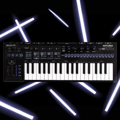 Arturia KeyStep Pro Chroma 37-Key Controller and Unparalleled 4-Track Sequencer and Keyboard with Blue LEDs and Stylish Knob Caps (Gray) image 6