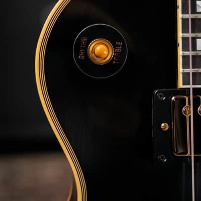 Gibson Custom Shop 1957 Les Paul Custom Reissue 2 Pickup VOS Electric Guitar - Ebony with Hardshell Case image 8