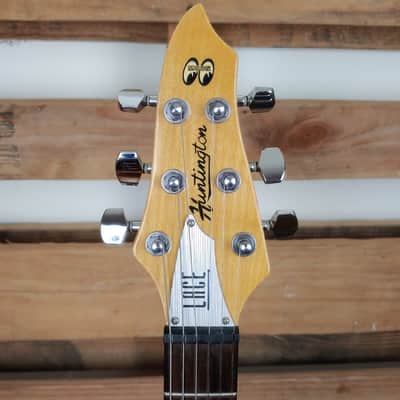 Lace Huntington Mooneyes Blue guitar With Hard Shell Case image 3