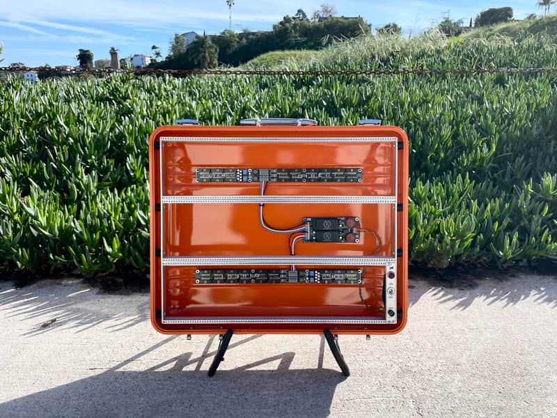 BPNYC ZERO Halliburton Eurorack Modular Travel Case 9U 96hp "ORANGE" image 1