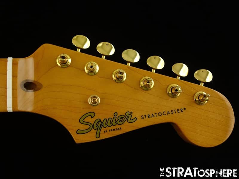 Fender FSR Squier Classic Vibe 50s Stratocaster Strat NECK w/ GOLD TUNERS Maple image 1