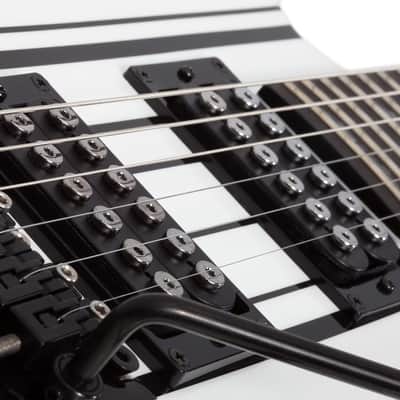 Schecter Synyster Standard Gloss White with Black Pinstripes image 4