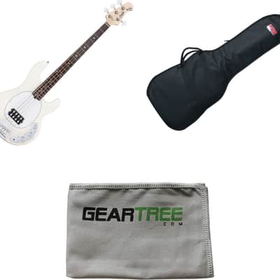 Sterling RAY4-VC-R1 Ray4 Vintage Cream 4-String Electric Bass Guitar w/ Gig Bag and Polish Cloth image 1