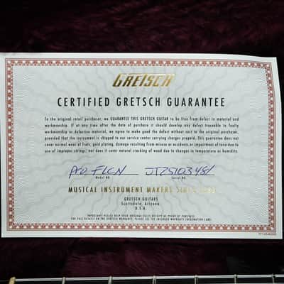 Gretsch Professional Falcon Hollow Body w/ String-Thru Bigsby- White 2025 (JT25103481) image 6