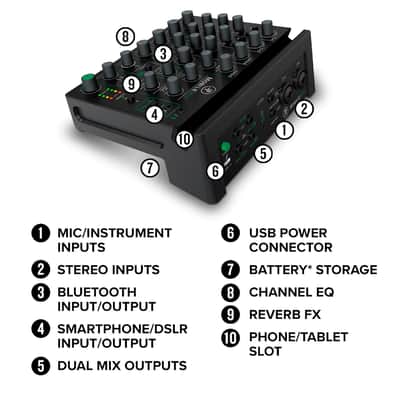 Mackie MobileMix 8-Channel USB-Powerable Mixer with Bluetooth image 6
