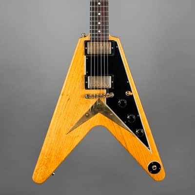 2022 Gibson ‘58 Korina Flying V (Black Pickguard) image 5