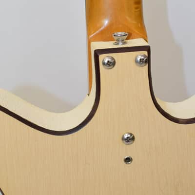 Vintage 60's Danelectro Convertible Hollow-Body Electric Guitar, Blonde w/ Gig Bag image 15