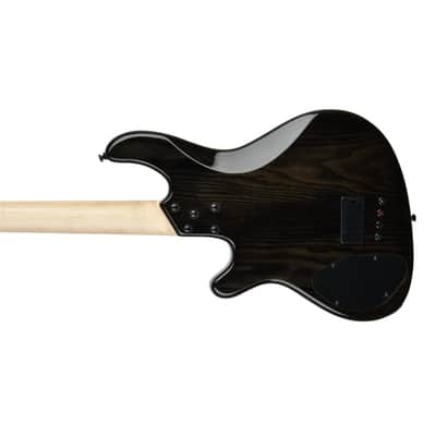 Lakland Skyline 44-OS Offset 4-String Bass w/ Bartolini Pickups - Trans Black image 7