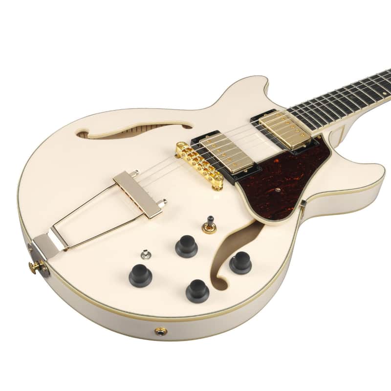 Ibanez AMH90-IV Artcore Expressionist Ivory + NEW image 1